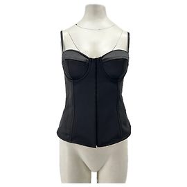 Liu.Jo Black Corset Polyester Size 42 Black