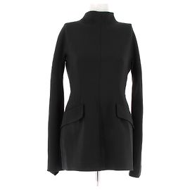 Sportmax Black Tailored Jacket Polyester Size 40 Black