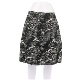Marni Rock mit geometrischem Muster Schwarz Weiß Größe 42 Schwarz