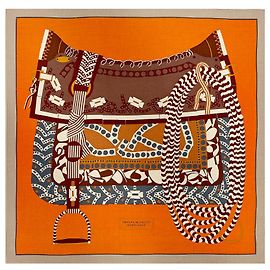 Hermès: Châle/Carré Géant " MONTURA de GAUCHO " 140 cm Exc Etat Multicolore