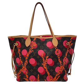 Bolso Neverfull MM Monogram Ramage de Louis Vuitton Castaño Monograma