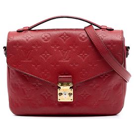 Pochette Métis Monogram Empreinte Rouge Louis Vuitton Rouge