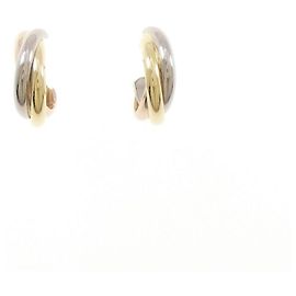 Orecchini Trinity Small di Cartier Rosa Bianco Giallo
