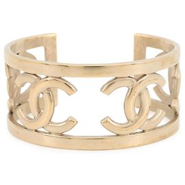 Pulsera de bangle chapada en oro Chanel Dorado