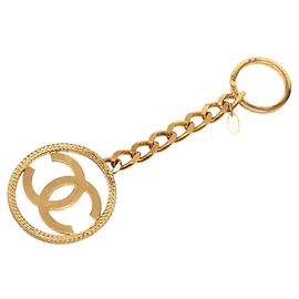 Portachiavi vintage Chanel Coco Mark D'oro