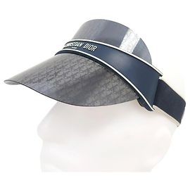 NEW CHRISTIAN DIOR CAP DIORCLUB VISOR V1U 31B8 OBLIQUE BLUE CAP Navy blue