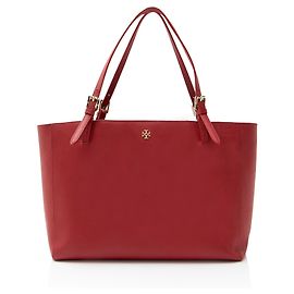Tory Burch Leder York Tote Rot