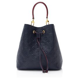 Borsa a Spalla Neonoe MM in Monogram Empreinte Louis Vuitton Blu