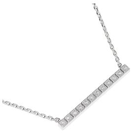 Chopard K18WG Diamond Ice Cube Necklace White