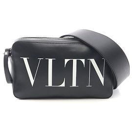 Valentino Garavani Leather Shoulder Bag Black
