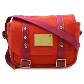 Louis Vuitton Antigua PM Canvas Schultertasche Rot