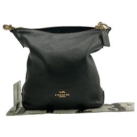 Coach Shoulder bag Leather medium Black