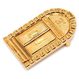 Chanel 31 Le Cambon Türmotiv vergoldete Brosche Golden