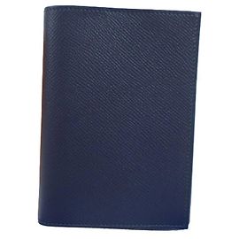 Couverture de carnet Agenda GM Hermès Marron Bleu Marine