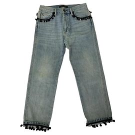 Jeans Marc Jacobs in Cotone Blu con Pompon Blu