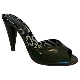 Marc by Marc Jacobs Khaki Patent Leather Sandals Khaki