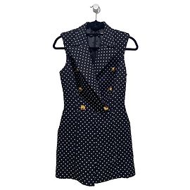 Elisabetta Franchi Polka Dot Jumpsuit Black Black