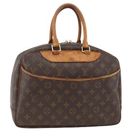 LOUIS VUITTON Bolsa de Mão Monogram Deauville M47270 LV Auth hk3633 Monograma