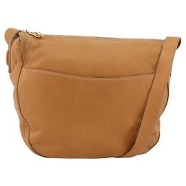 LOEWE Borsa a Spalla Anagram Pelle Beige Oro Auth ka3682 Beige D'oro