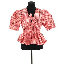 Ganni Blouse rouge Rouge