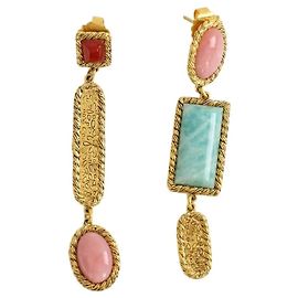 Aurelie Bidermann Brincos dourados Dourado
