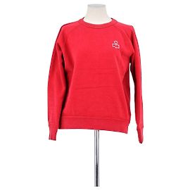Isabel Marant Etoile Pull en coton rouge Rouge