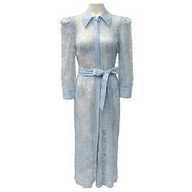 Kaiya Spitzenkleid in Blue Fog von L'Agence Blau