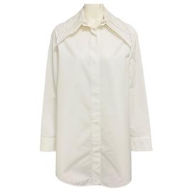 Camisa de popeline de algodão branco Jil Sander Branco