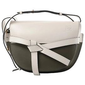 Bolsa Crossbody Gate Small LOEWE em branco e verde Branco