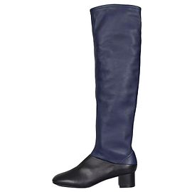 Céline NWB Celine Blue & Black Leather Boots - Size 39.5 Pre-owned Other