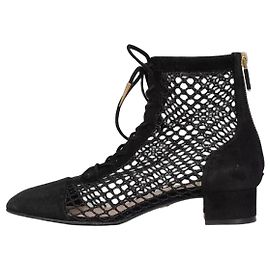 Christian Dior Naughtily-D Black Suede Boots Sz 37.5 pre-owned Other