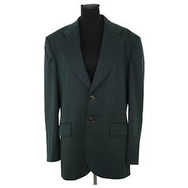 Blazer de lã verde Maison Martin Margiela Verde