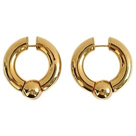 Balenciaga Boucles d'oreilles dorées Doré