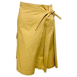 Saia midi cargo bege Dries Van Noten Bege