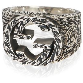 Gucci Sterling Silver  Interlocking G Paisley Ring Other