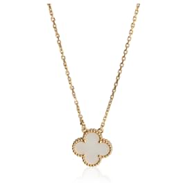 Van Cleef & Arpels Yellow Gold Mother Of Pearl Vintage Alhambra Pendant Other