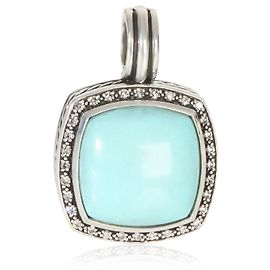 Pendente Albion in argento sterling, turchese e diamante di David Yurman Altro