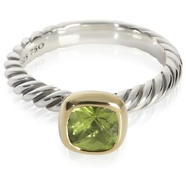 David Yurman Yellow Gold & Sterling Silver Peridot Noblesse Ring Other