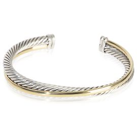 Bracciale incrociato in oro giallo 1/4 e argento sterling di David Yurman Altro