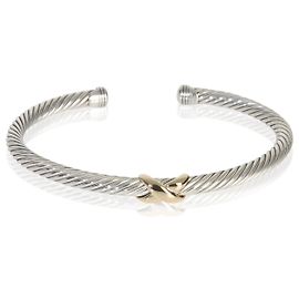Bracciale Cable X Station in oro giallo e argento sterling di David Yurman Altro