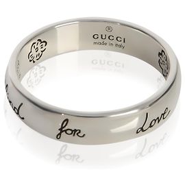 Gucci Sterling Silver  Blind For Love Ring Other