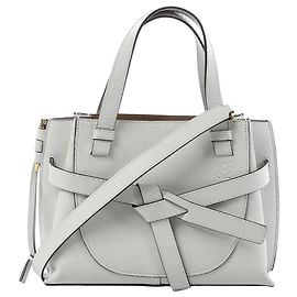 LOEWE Gate Mini Top Handle Leder 2Way Handtasche in Grau Grau