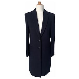 Joseph navy blue coat in wool & cashmere – timeless elegant cut Navy blue