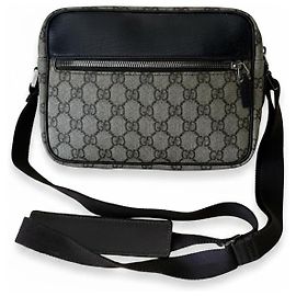 Gucci Umhängetasche Braun Silber