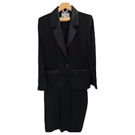 Ensemble tailleur jupe YVES SAINT LAURENT noir Noir