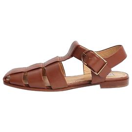 Gabriela Hearst Brown Lynn leather sandals - size EU 38.5 Brown