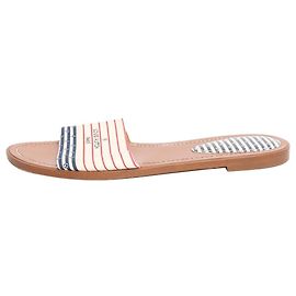 Louis Vuitton Weiße Leinensandalen - Größe UK 7 Weiß