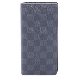 Cartera Larga Brazza Louis Vuitton Negro Damier ebene