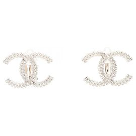 Orecchini Clip A23P Coco Mark di Chanel Argento Altro