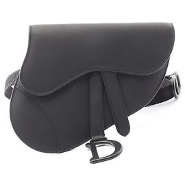 Borsa a vita Saddle di Christian Dior Nero